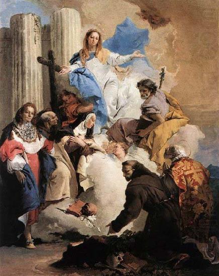 The Virgin with Six Saints, Giovanni Battista Tiepolo